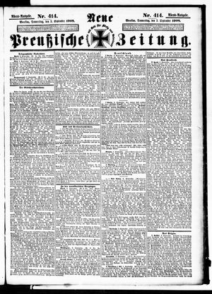 Neue preußische Zeitung vom 03.09.1908