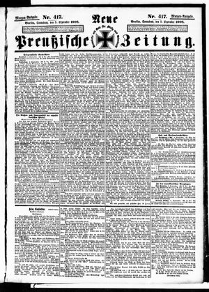 Neue preußische Zeitung vom 05.09.1908