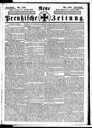 Neue preußische Zeitung vom 05.09.1908