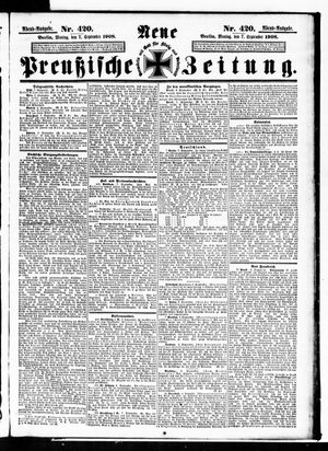 Neue preußische Zeitung vom 07.09.1908