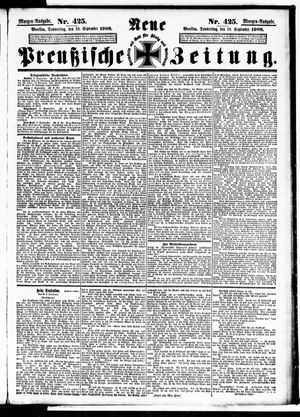 Neue preußische Zeitung vom 10.09.1908