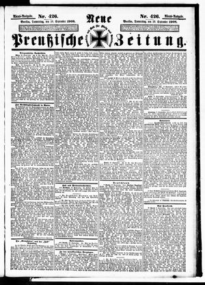 Neue preußische Zeitung vom 10.09.1908