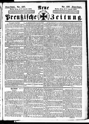 Neue preußische Zeitung vom 11.09.1908