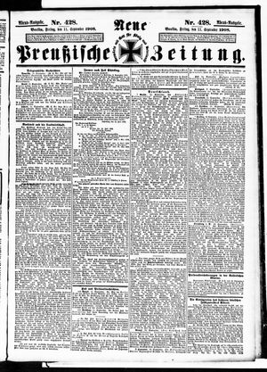 Neue preußische Zeitung vom 11.09.1908