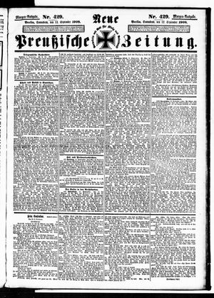 Neue preußische Zeitung vom 12.09.1908