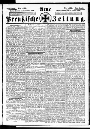 Neue preußische Zeitung vom 12.09.1908