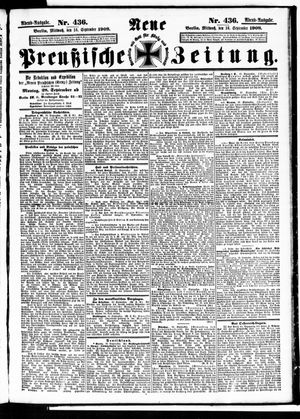 Neue preußische Zeitung on Sep 16, 1908
