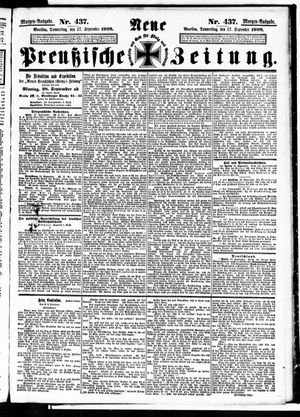 Neue preußische Zeitung vom 17.09.1908