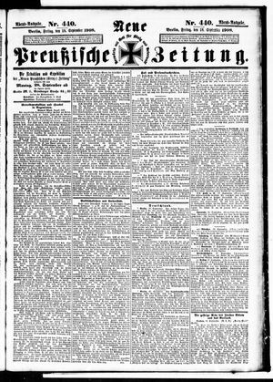 Neue preußische Zeitung on Sep 18, 1908