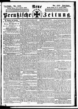 Neue preußische Zeitung vom 21.09.1908