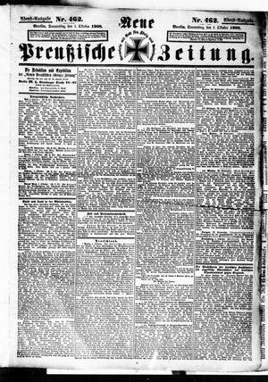 Neue preußische Zeitung vom 01.10.1908