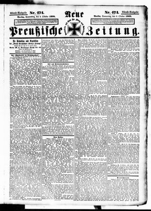 Neue preußische Zeitung vom 08.10.1908