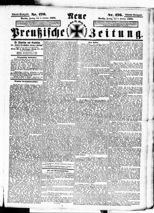 Neue preußische Zeitung vom 09.10.1908