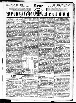 Neue preußische Zeitung vom 13.10.1908
