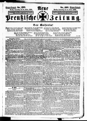 Neue preußische Zeitung vom 22.10.1908