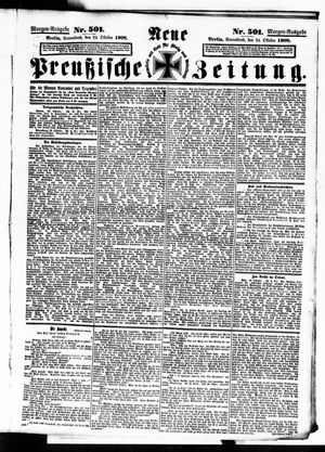 Neue preußische Zeitung vom 24.10.1908