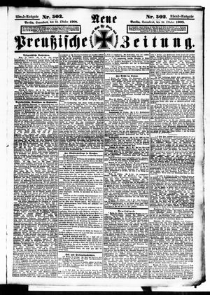 Neue preußische Zeitung vom 24.10.1908