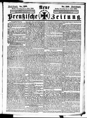 Neue preußische Zeitung vom 29.10.1908