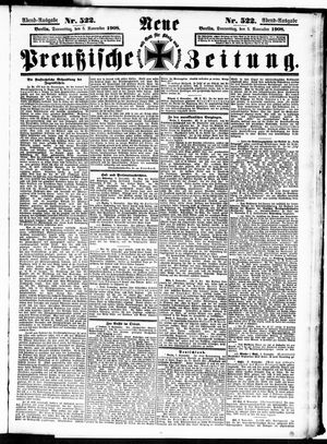 Neue preußische Zeitung vom 05.11.1908