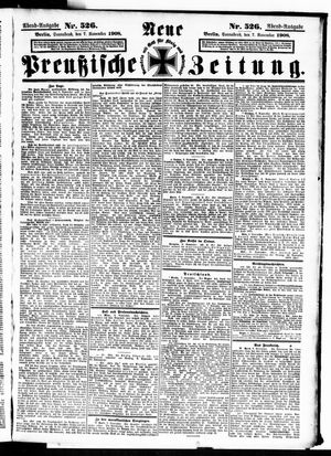 Neue preußische Zeitung vom 07.11.1908