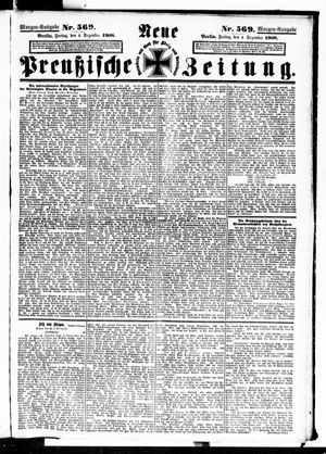 Neue preußische Zeitung vom 04.12.1908