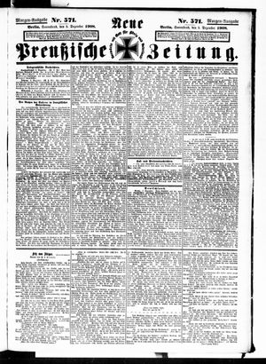 Neue preußische Zeitung vom 05.12.1908