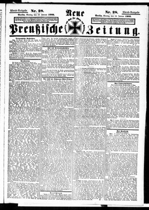 Neue preußische Zeitung vom 18.01.1909