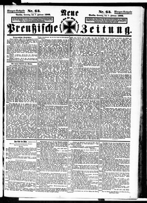 Neue preußische Zeitung vom 07.02.1909