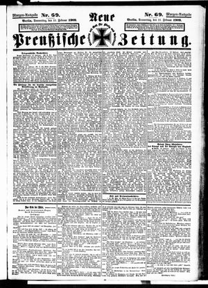 Neue preußische Zeitung vom 11.02.1909