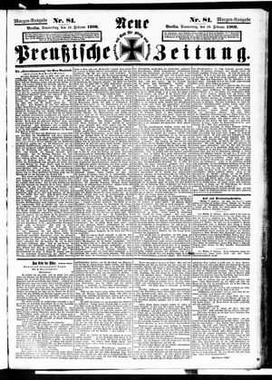 Neue preußische Zeitung vom 18.02.1909