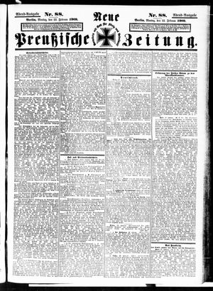 Neue preußische Zeitung vom 22.02.1909