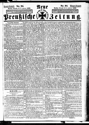 Neue preußische Zeitung vom 24.02.1909