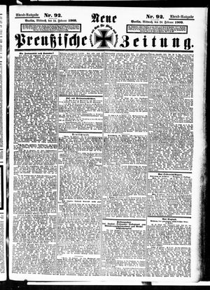 Neue preußische Zeitung vom 24.02.1909