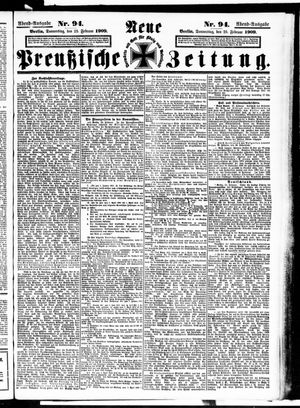 Neue preußische Zeitung vom 25.02.1909