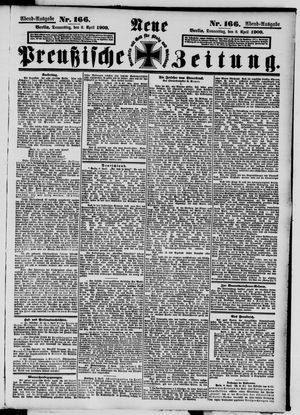 Neue preußische Zeitung vom 08.04.1909