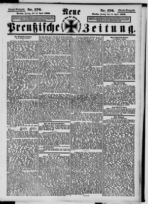 Neue preußische Zeitung vom 16.04.1909