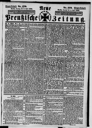 Neue preußische Zeitung vom 18.04.1909