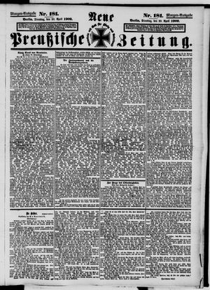 Neue preußische Zeitung vom 20.04.1909
