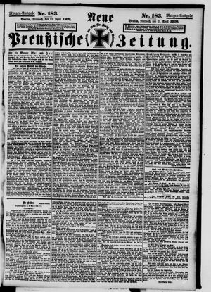 Neue preußische Zeitung vom 21.04.1909