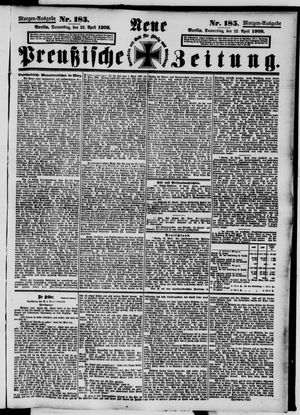 Neue preußische Zeitung vom 22.04.1909