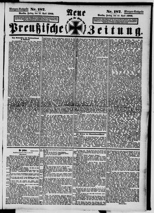 Neue preußische Zeitung vom 23.04.1909