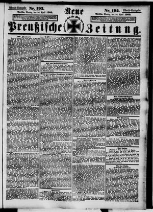 Neue preußische Zeitung vom 26.04.1909