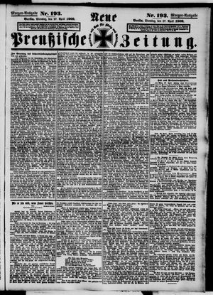 Neue preußische Zeitung vom 27.04.1909