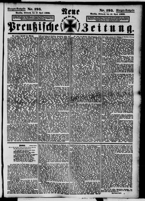Neue preußische Zeitung vom 28.04.1909