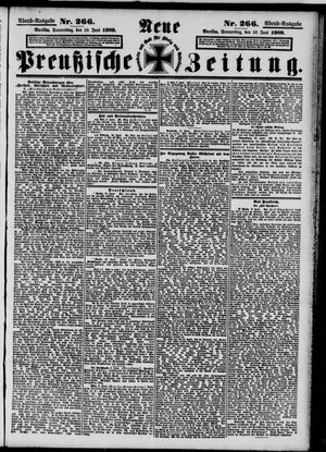 Neue preußische Zeitung vom 10.06.1909