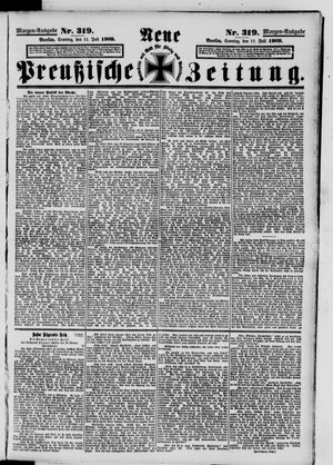 Neue preußische Zeitung vom 11.07.1909