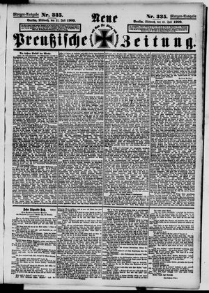 Neue preußische Zeitung vom 21.07.1909