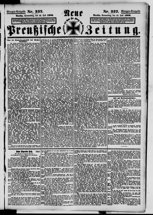 Neue preußische Zeitung vom 22.07.1909
