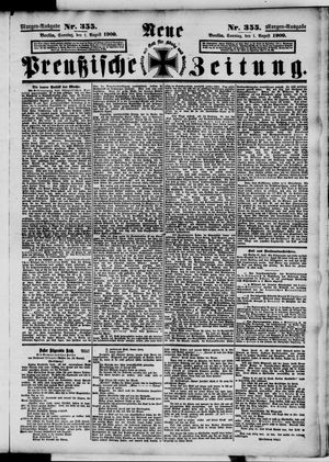Neue preußische Zeitung vom 01.08.1909