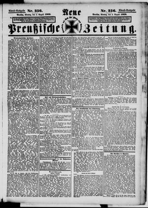 Neue preußische Zeitung vom 02.08.1909